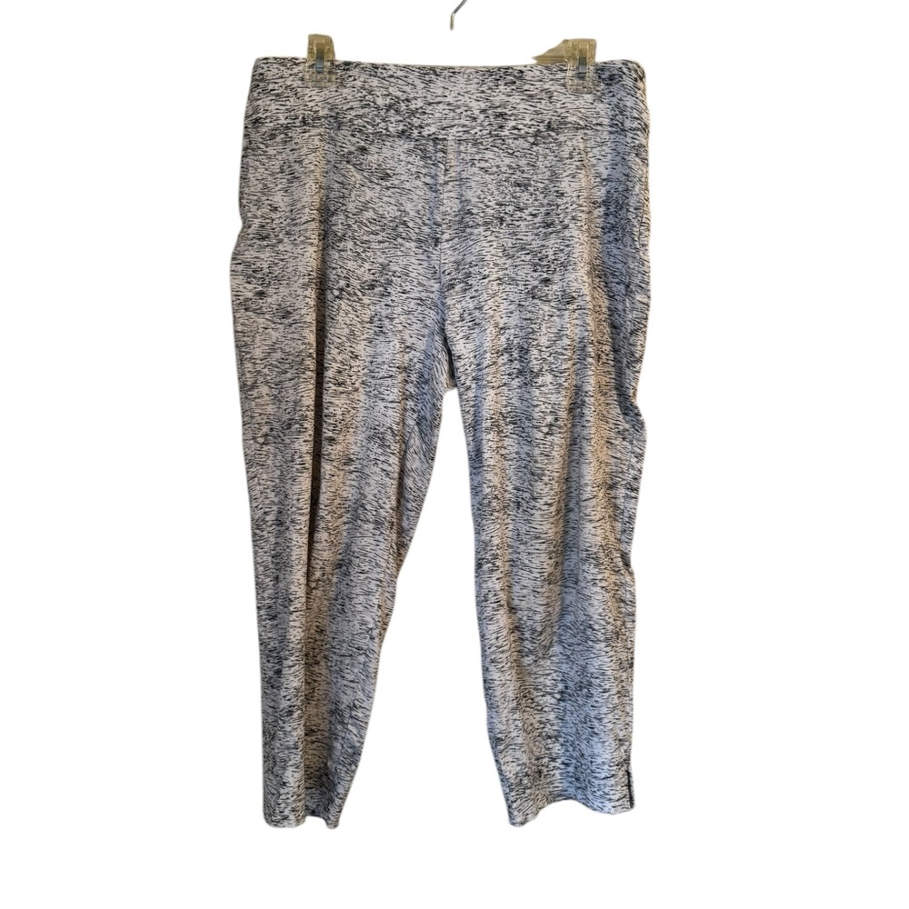 Zac & Rachel White Black Space Dye Capri Pants Women’s Size 14